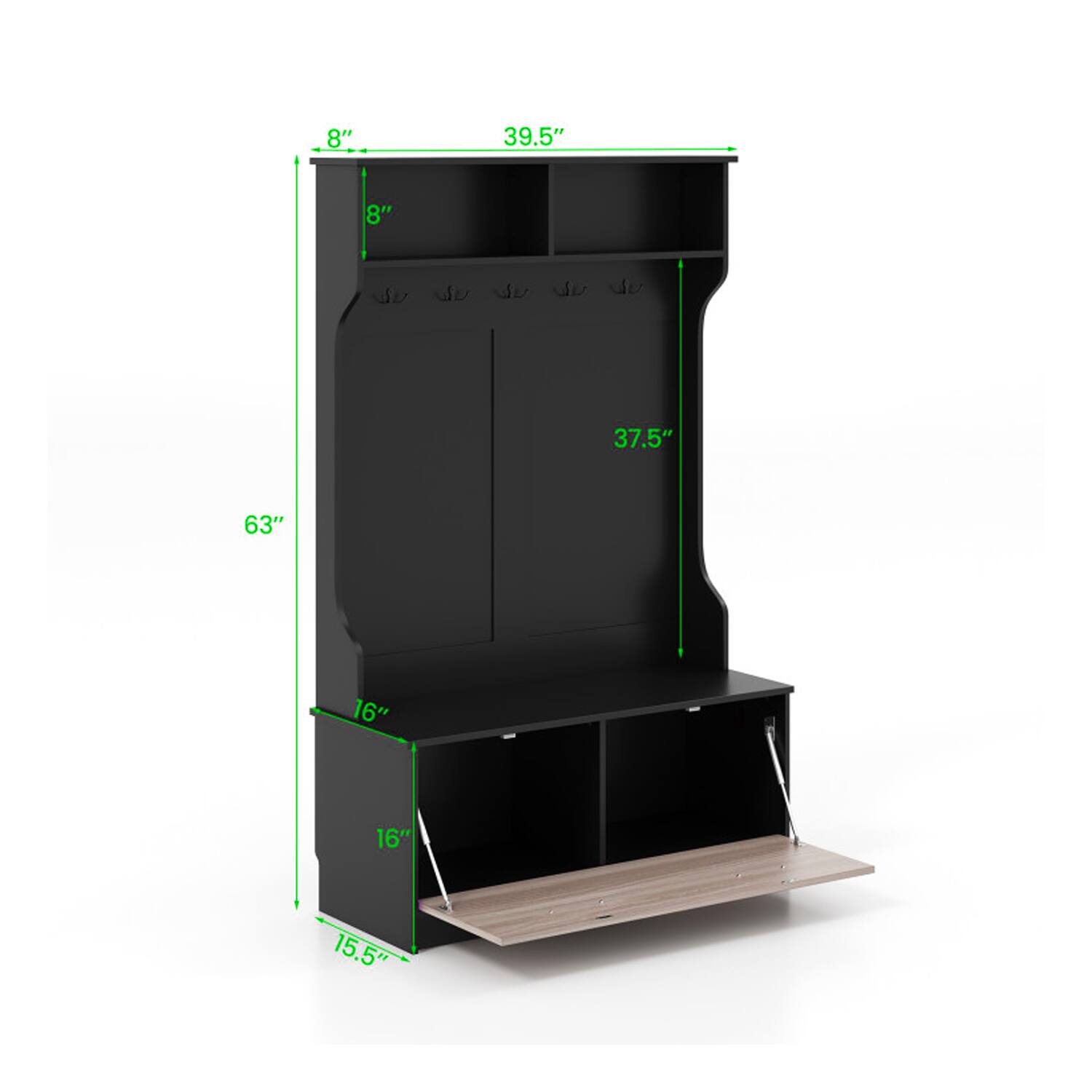 8" 39.5" 8" 37.5" 63" 16" 16" 15.5"