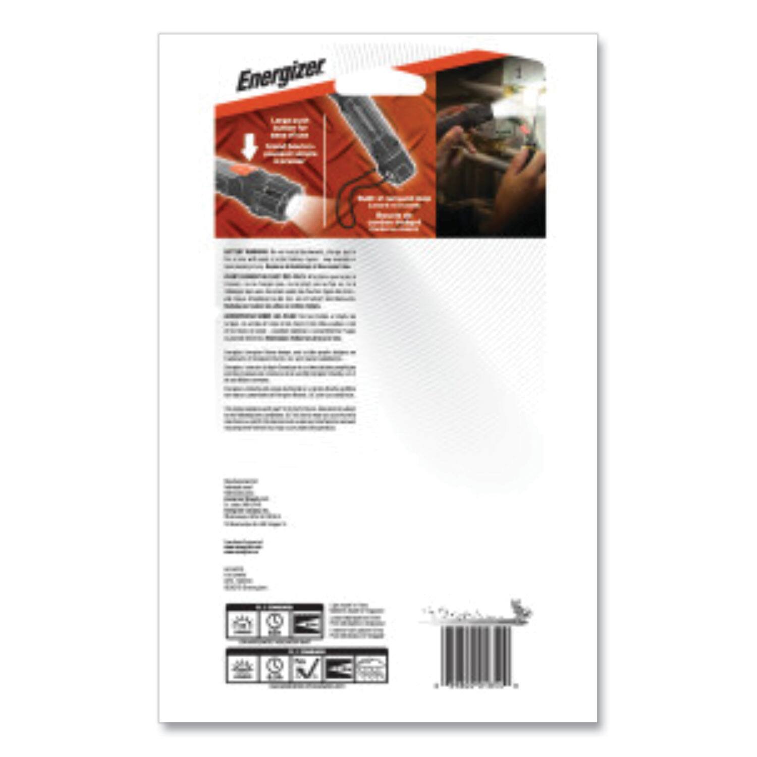 Alt View 4. Energizer - Energizer TUF2AAPE Hardcase Professional Task LED Flashlight, 2 AA Batteries (Included) - Black - Black.