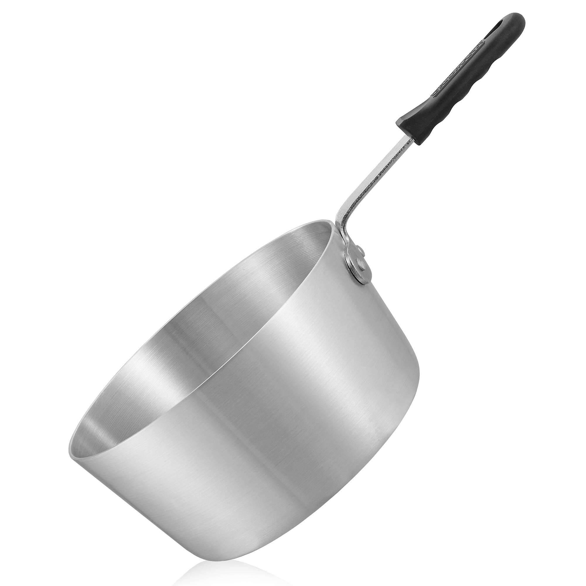 Alt View 3. GRIDMANN - 4.5-QT Aluminum Sauce Pan and Silicone Handle - NSF Pro Cookware - Silver.