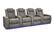 Angle. Valencia Theater Seating - Valencia Tuscany Ultimate Luxury, Row of 4, Premium Semi-Aniline Italian Nappa Leather 20000 Home Theater Seating - Boulder Grey.