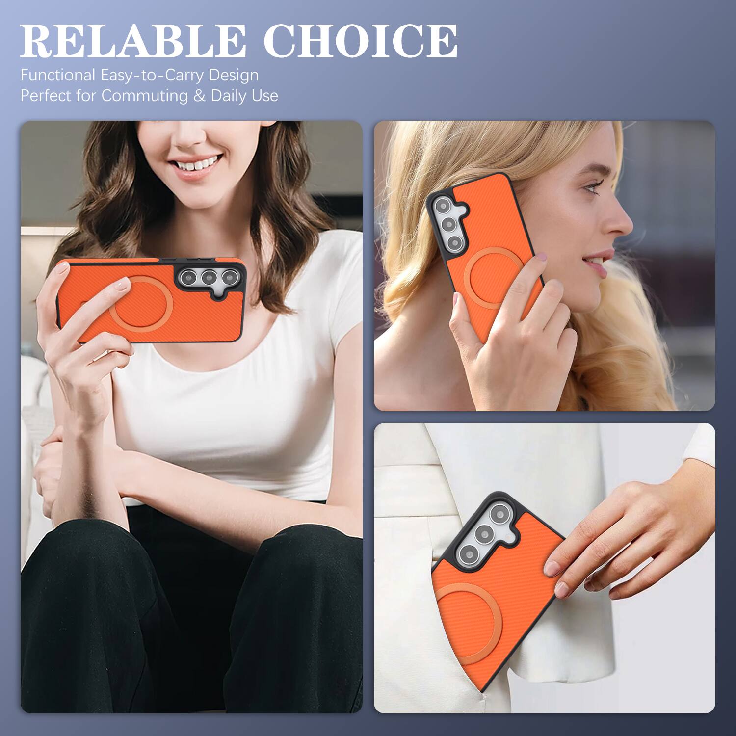 RELIABLE CHOICE  
Functional Easy-to-Carry Design  
Perfect for Commuting & Daily Use