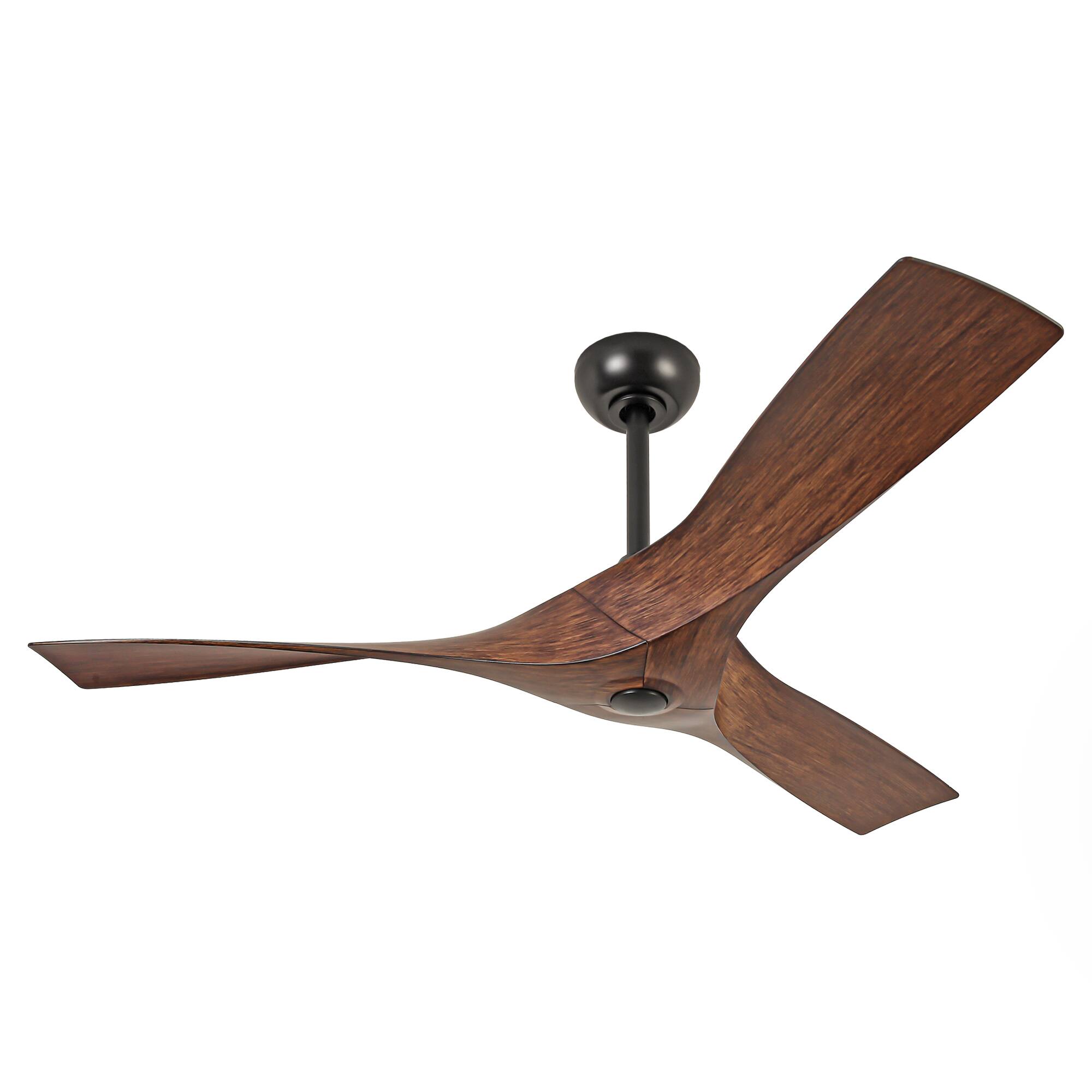 Alt View 7. Parrot Uncle - 52" 3-Blade Propeller Ceiling Fan with DC Motor, Remote Control, 6 Speeds, Timers - Brown.