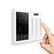 Angle. Brilliant - Wi-Fi Smart 3-Switch Home Control Panel with Voice Assistant - White.