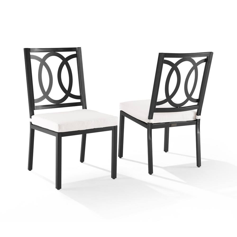 Alt View 4. Crosley Furniture - Chambers 2Pc Outdoor Dining Chair Set - 2 Chairs - Creme.