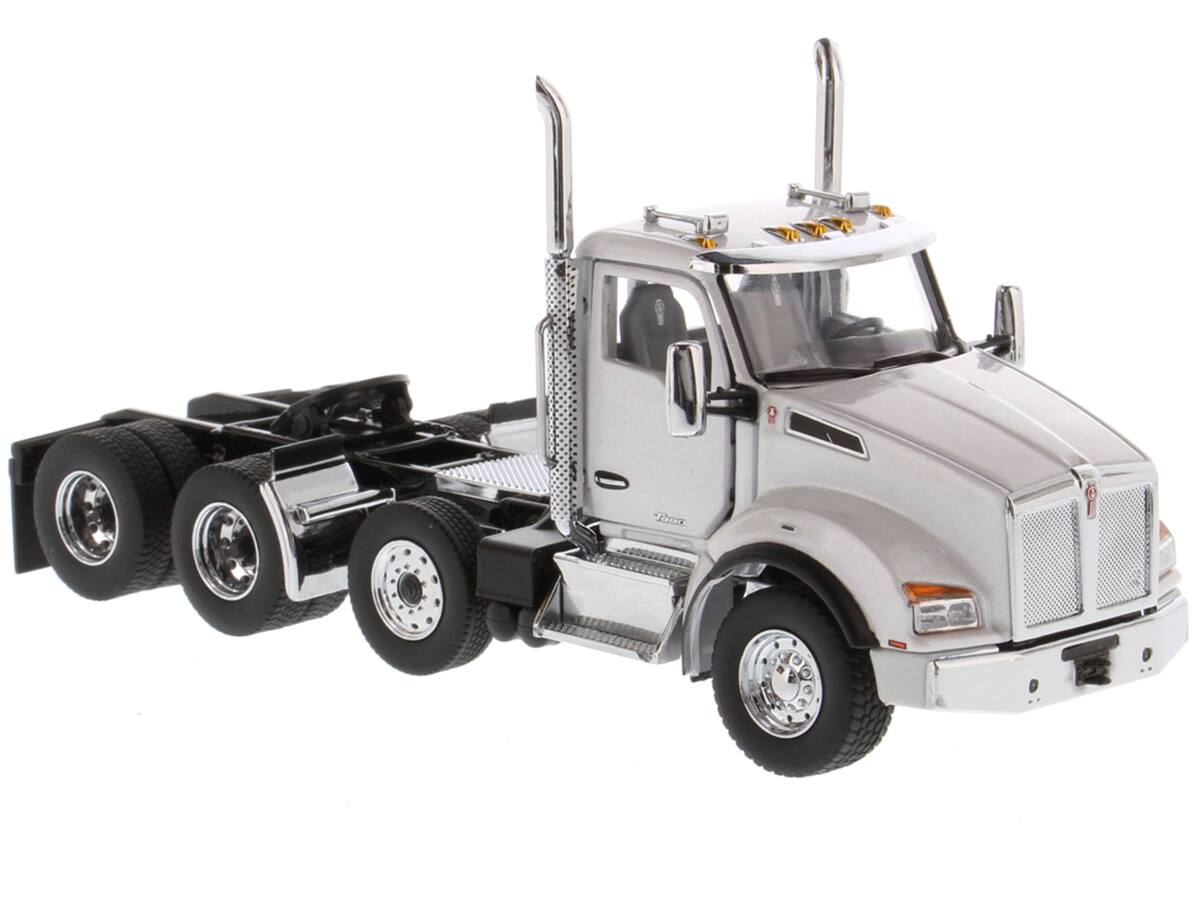 Kenworth T880 SBFA Day Cab Pusher Axle Tandem Truck Tractor White ...