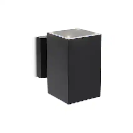 Front. Techko Maid - Outdoor Solar Portable Path Light Coach Sconce - Black.