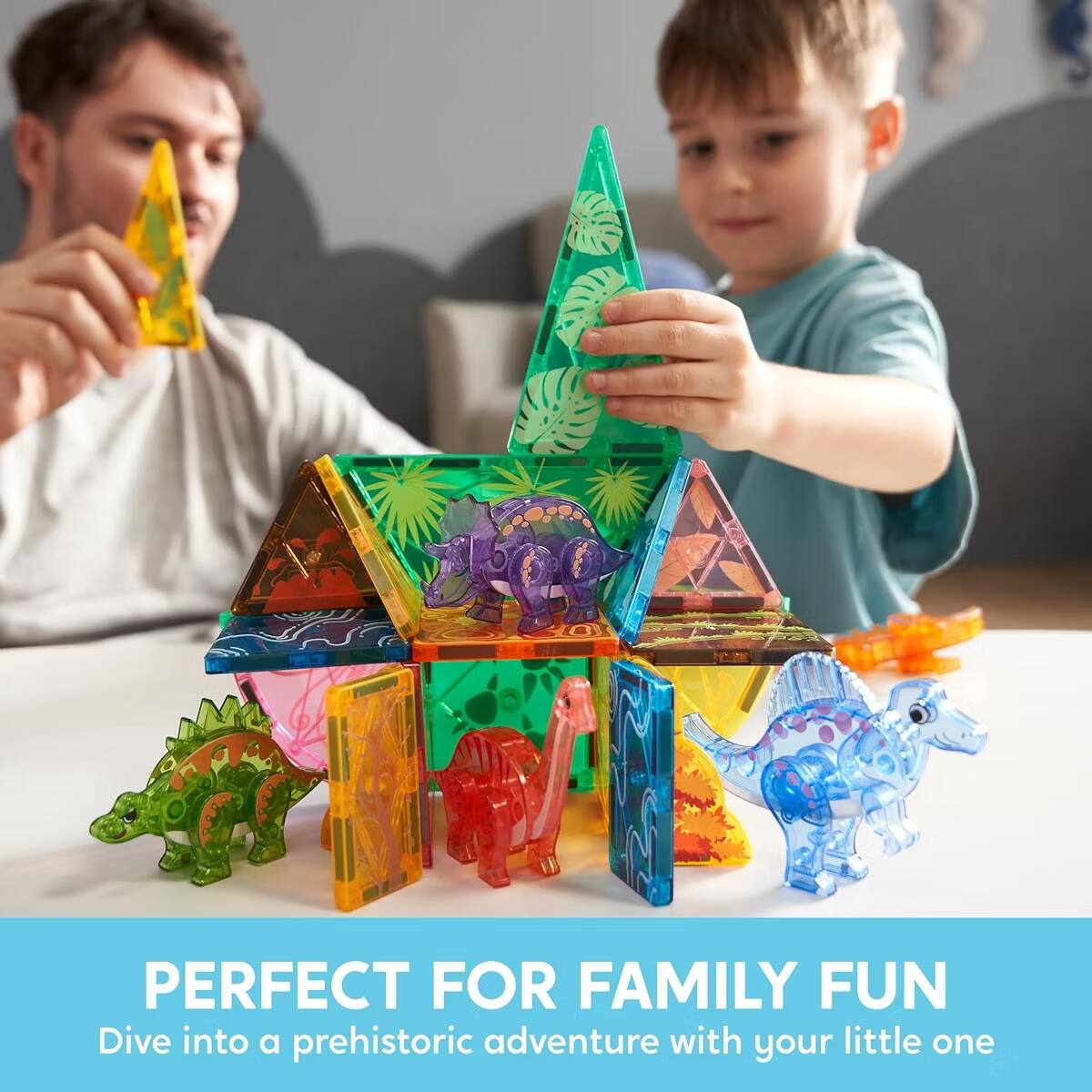 PERFECT FOR FAMILY FUN  
Dive into a prehistoric adventure with your little one