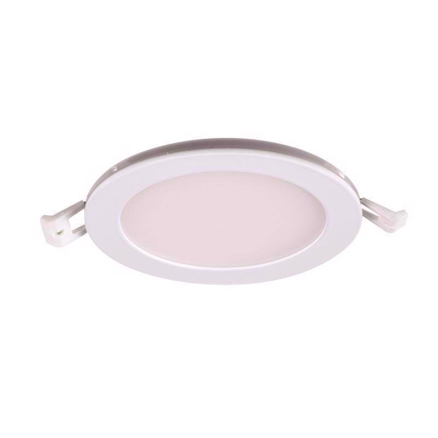 Left. FEIT ELECTRIC - Feit LED Retrofits White 7 in. W Aluminum LED Canless Recessed Downlight 14.6 W.