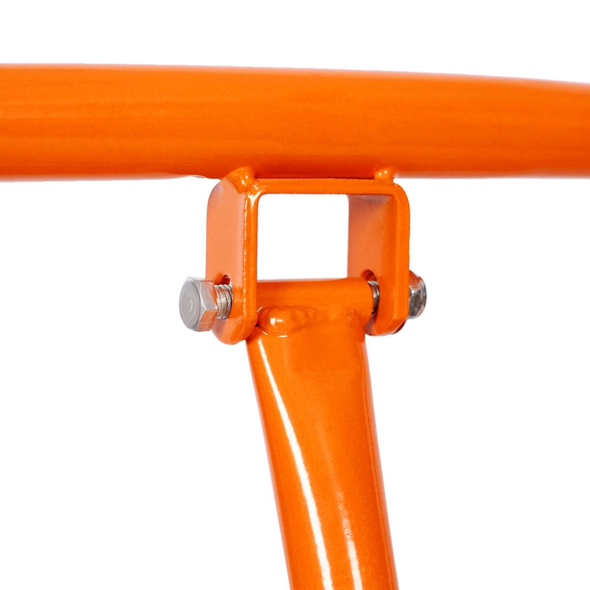 Alt View 2. Ropilly - Ropilly Heavy Duty Drywall Sheet Cart, 2400 lb Panel Dolly with Steel Frame and Swivel Rubber Wheels - Orange.