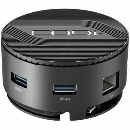 CODi - Centro M3 7 Port USB-C Docking Station - Delivers 100W power, connects peripherals, and supports dual HDMI display