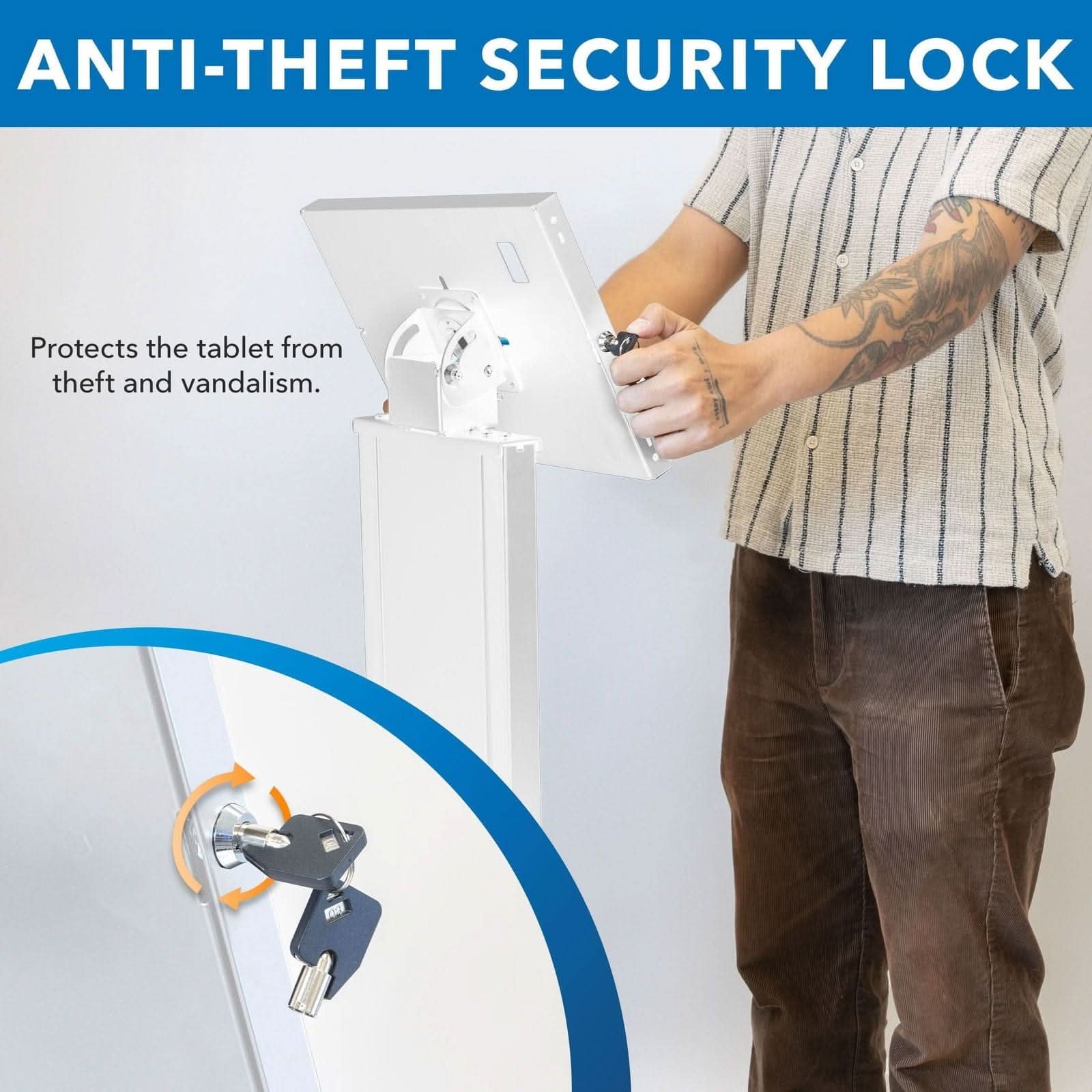 ANTI-THEFT SECURITY LOCK

Protects the tablet from theft and vandalism.