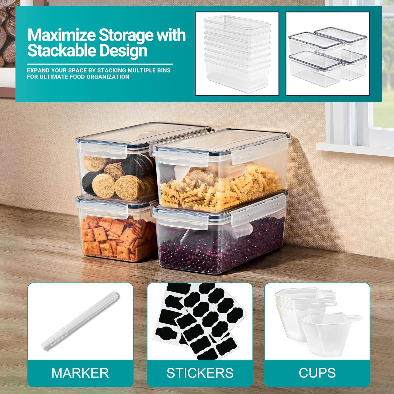Maximize Storage with Stackable Design

EXPAND YOUR SPACE BY STACKING MULTIPLE BINS FOR ULTIMATE FOOD ORGANIZATION

MARKER
STICKERS
CUPS