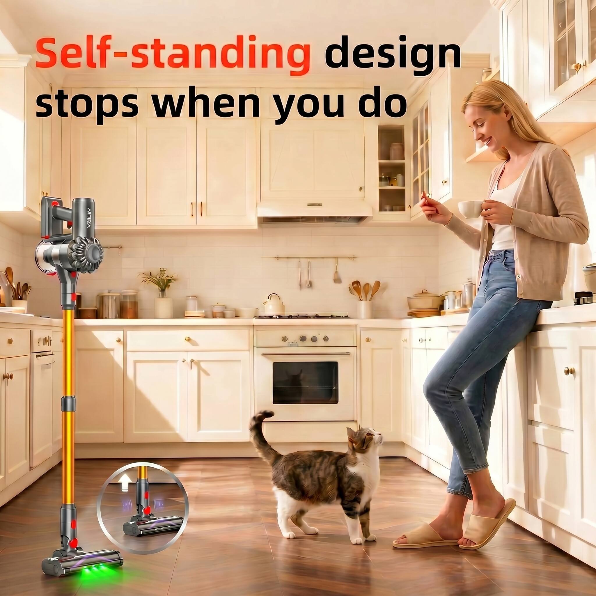 Self-standing design stops when you do