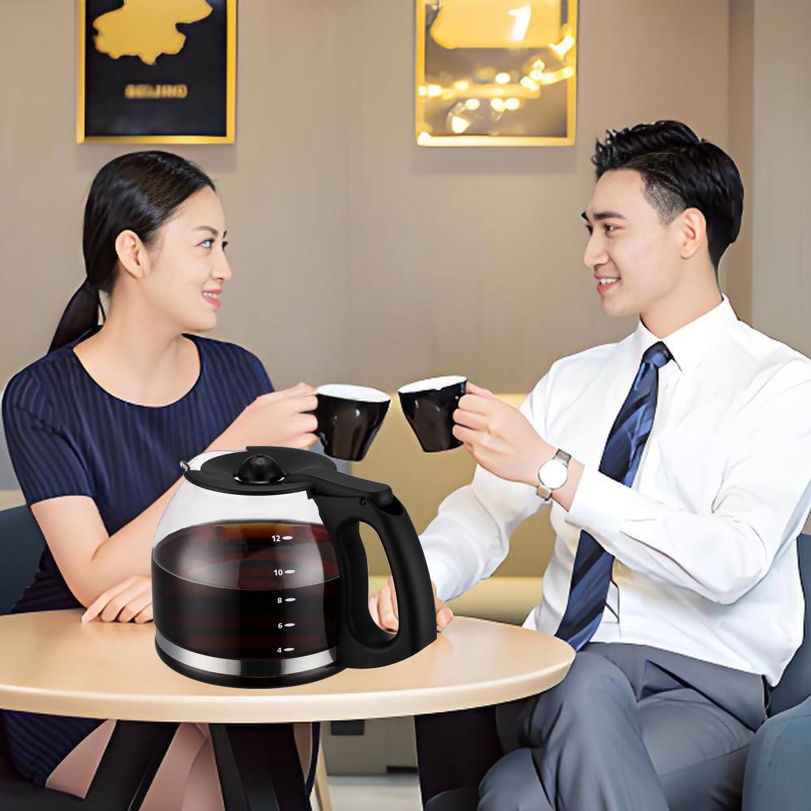 Alt View 7. Dapper Styles - 12-cup Replacement Glass Coffee Carafe For Mr. Maker Pot Replace Part# Pld12 Pld12-rb Series 12 Cups Model ... - Default.