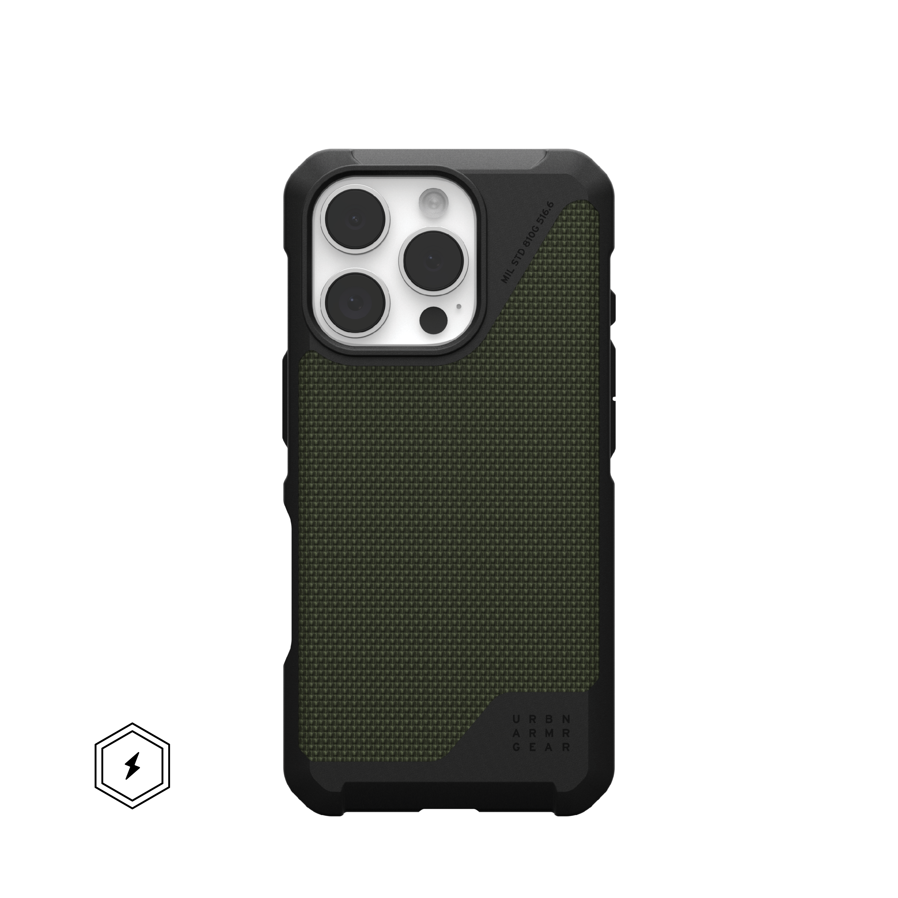 UAG - Metropolis LT Series Case with Magsafe for Apple iPhone 16 Pro - Kevlar Olive - Front_Zoom