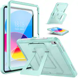 DTTO - Rugged Case with Stand & Screen Protector for iPad 10th Gen 10.9" (2022) / 11th Gen 11" (2025) - Green