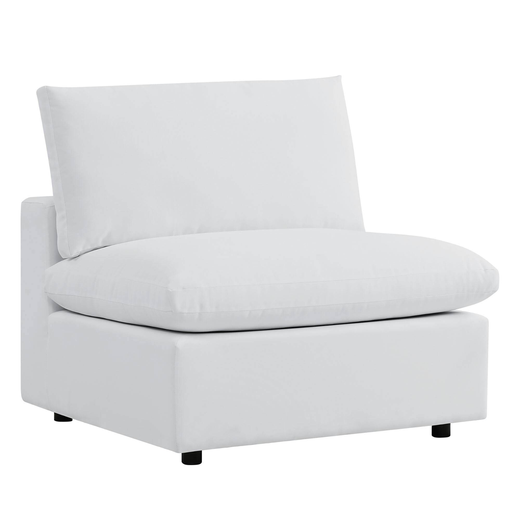 Alt View 1. Modway - Commix 5-Piece Sunbrella® Outdoor Patio Sectional Sofa by Modway - White.