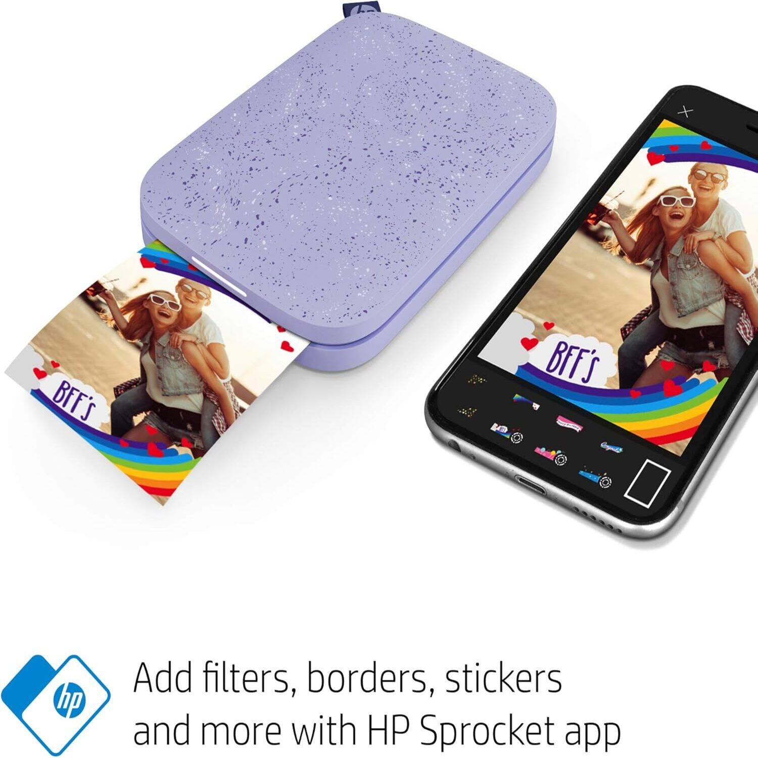 Add filters, borders, stickers and more with HP Sprocket app BFF'S BFF'S