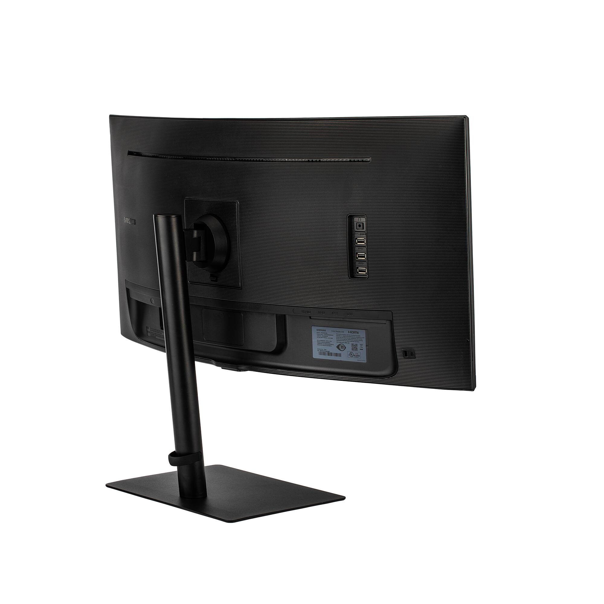 Alt View 5. Samsung - Samsung ViewFinity S65UA 34" HDR 100 Hz Ultrawide Curved Monitor Bundle.