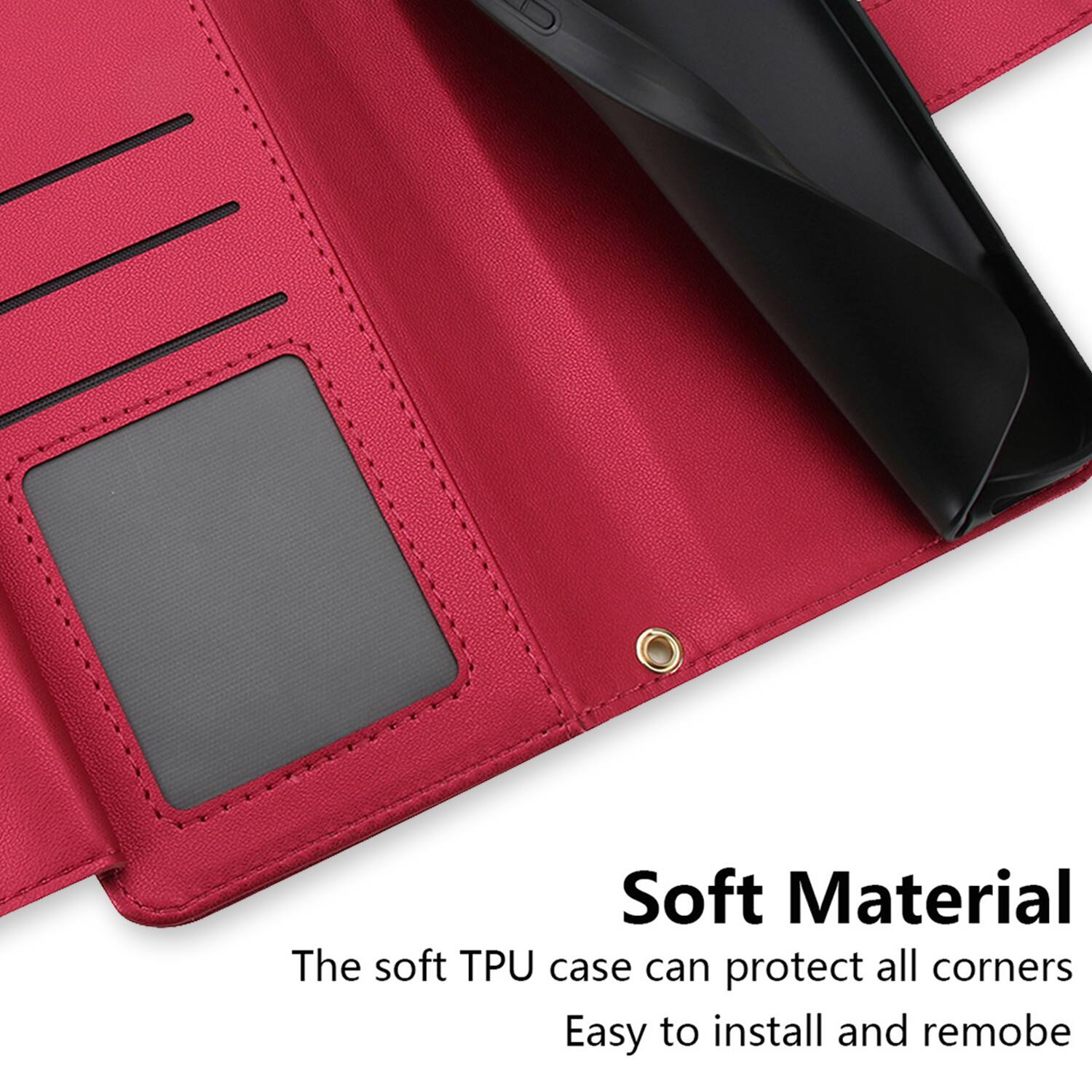 Soft Material  
The soft TPU case can protect all corners  
Easy to install and remove