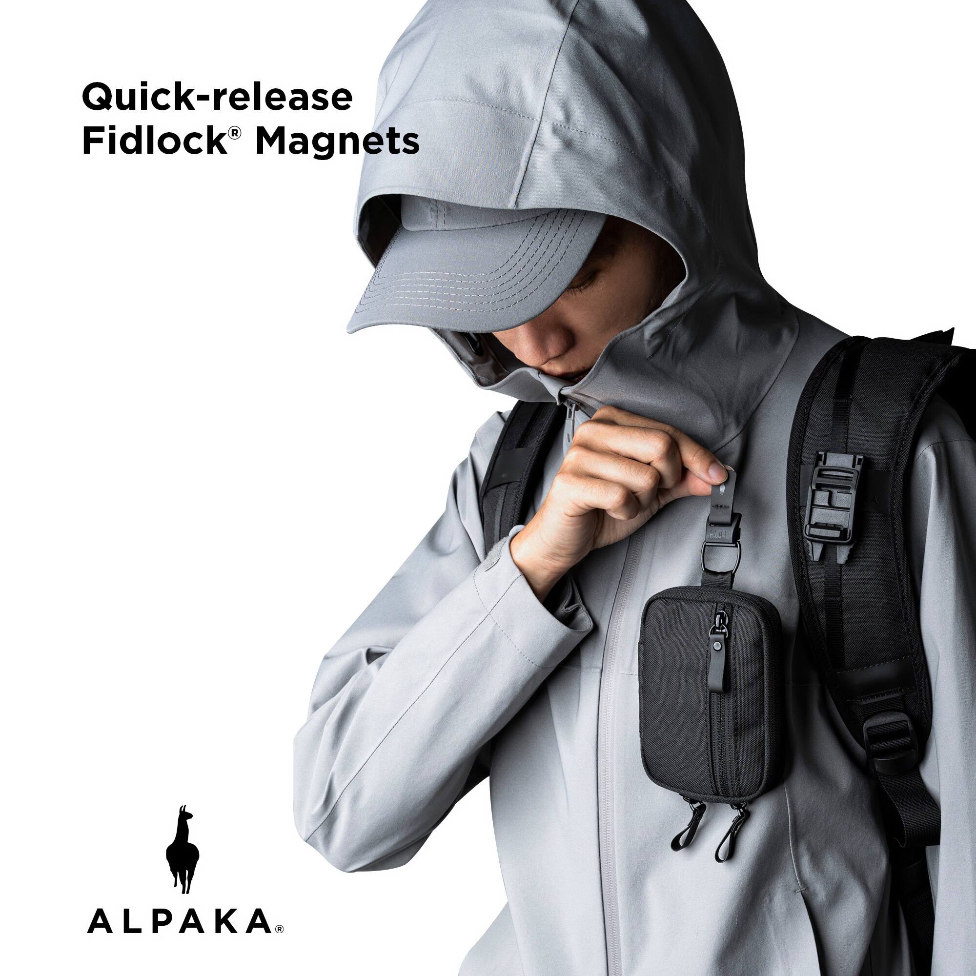 Quick-release Fidlock® Magnets

ALPAKA®