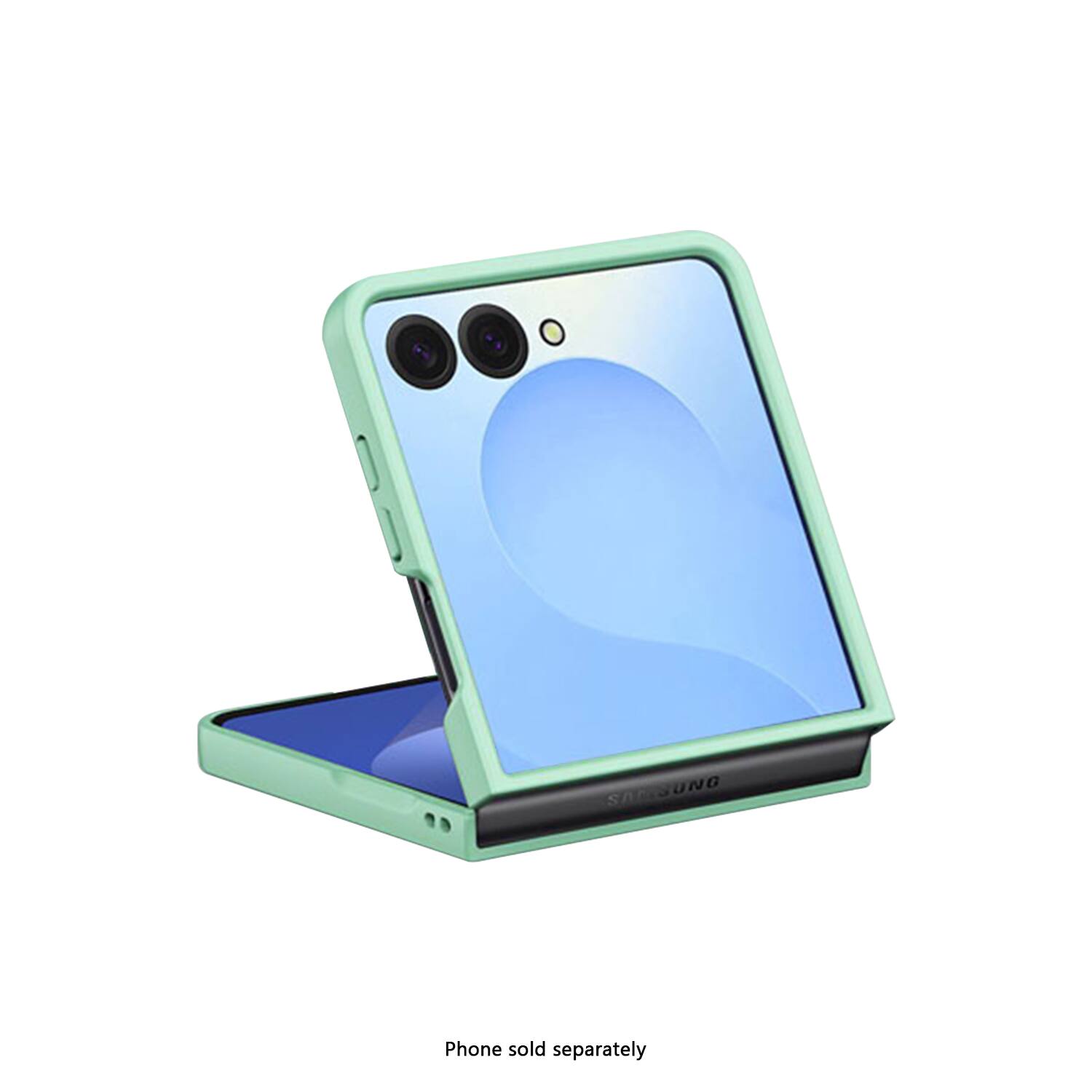 The corrected text is: "Phone sold separately."