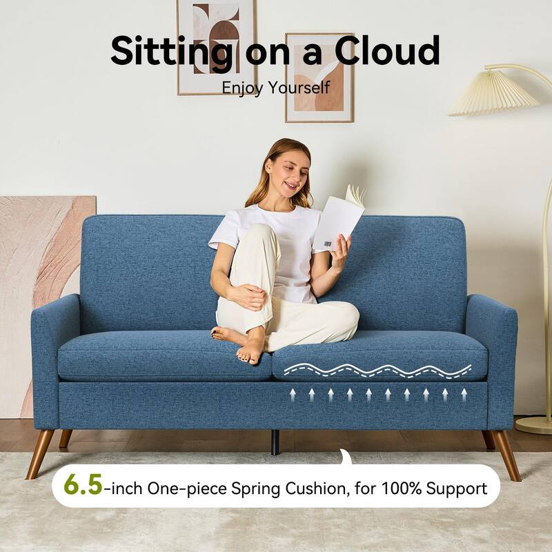 Sitting on a Cloud, Enjoy Yourself. 6.5-inch One-piece Spring Cushion, for 100% Support.