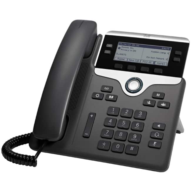 Cisco Consumer Products - Cisco 7841 IP Phone - Corded - Corded - Wall Mountable - 4 x Total Line - VoIP - 3.5" - Unified Communications Manager - Unknown