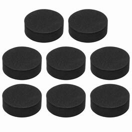 Unique Bargains - Single Sided Speaker Isolation Pads 35x12mm Round EVA Acoustic Foam Anti-Vibration Feet for Speaker Subwoofer, 8pcs - Black
