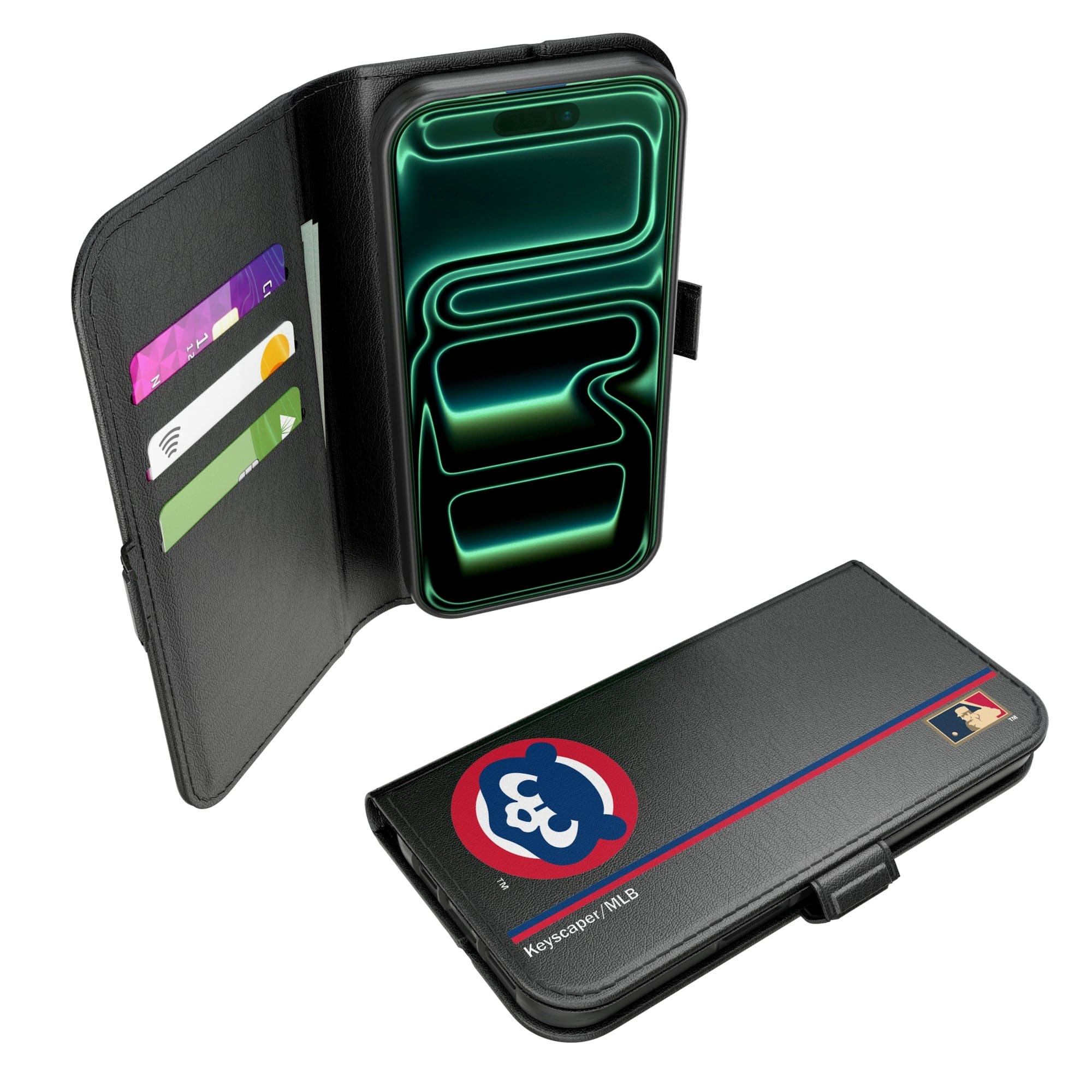 Keyscaper - MLB - Chicago Cubs iPhone Folio 2.0 Case - 17 Pro Max - Black price history on PriceWatchPro