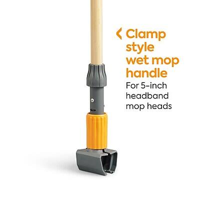 Clamp style wet mop handle
For 5-inch headband mop heads
