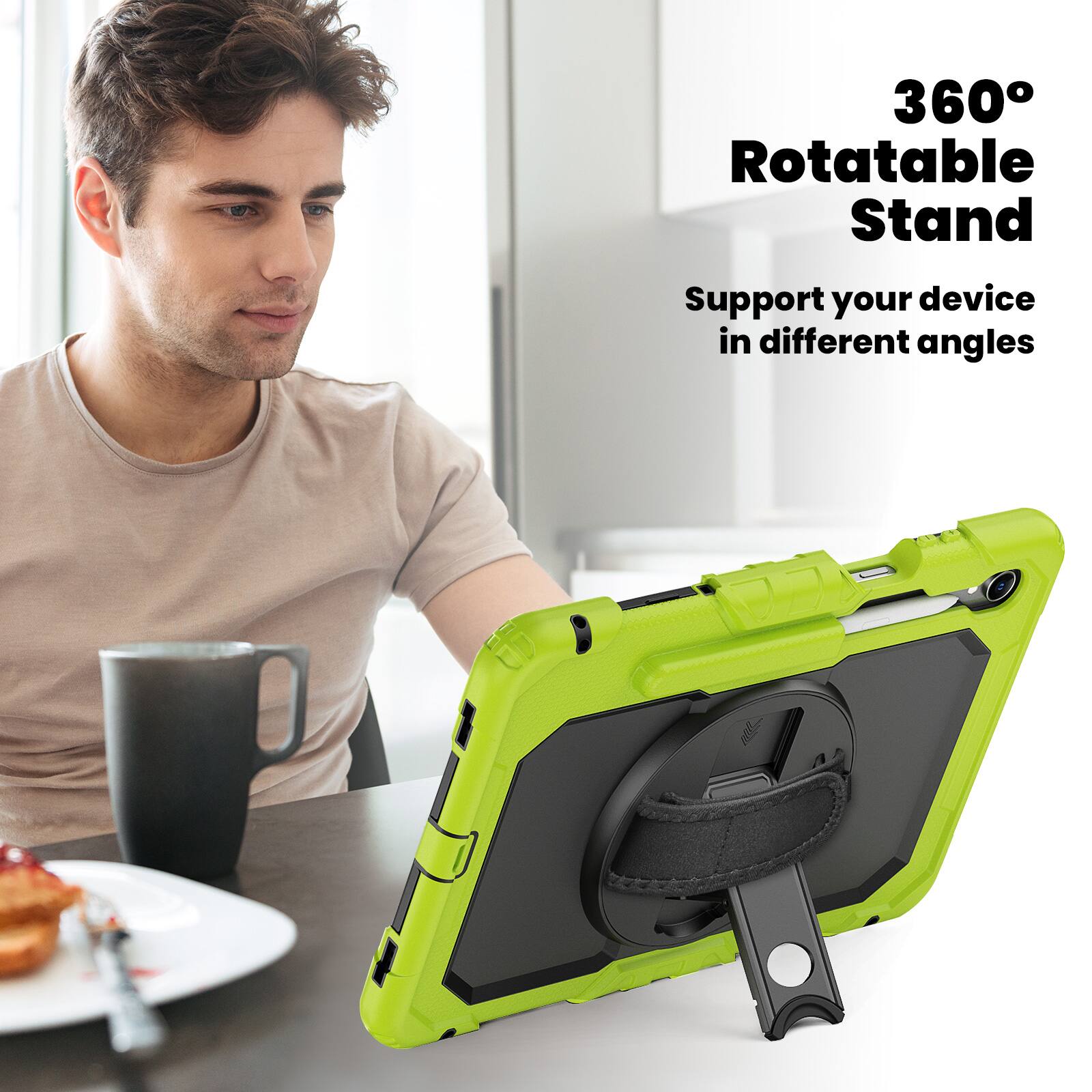 360° Rotatable Stand  
Support your device in different angles