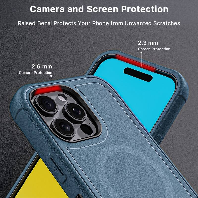 Camera and Screen Protection
Raised Bezel Protects Your Phone from Unwanted Scratches
2.3 mm Screen Protection
2.6 mm Camera Protection