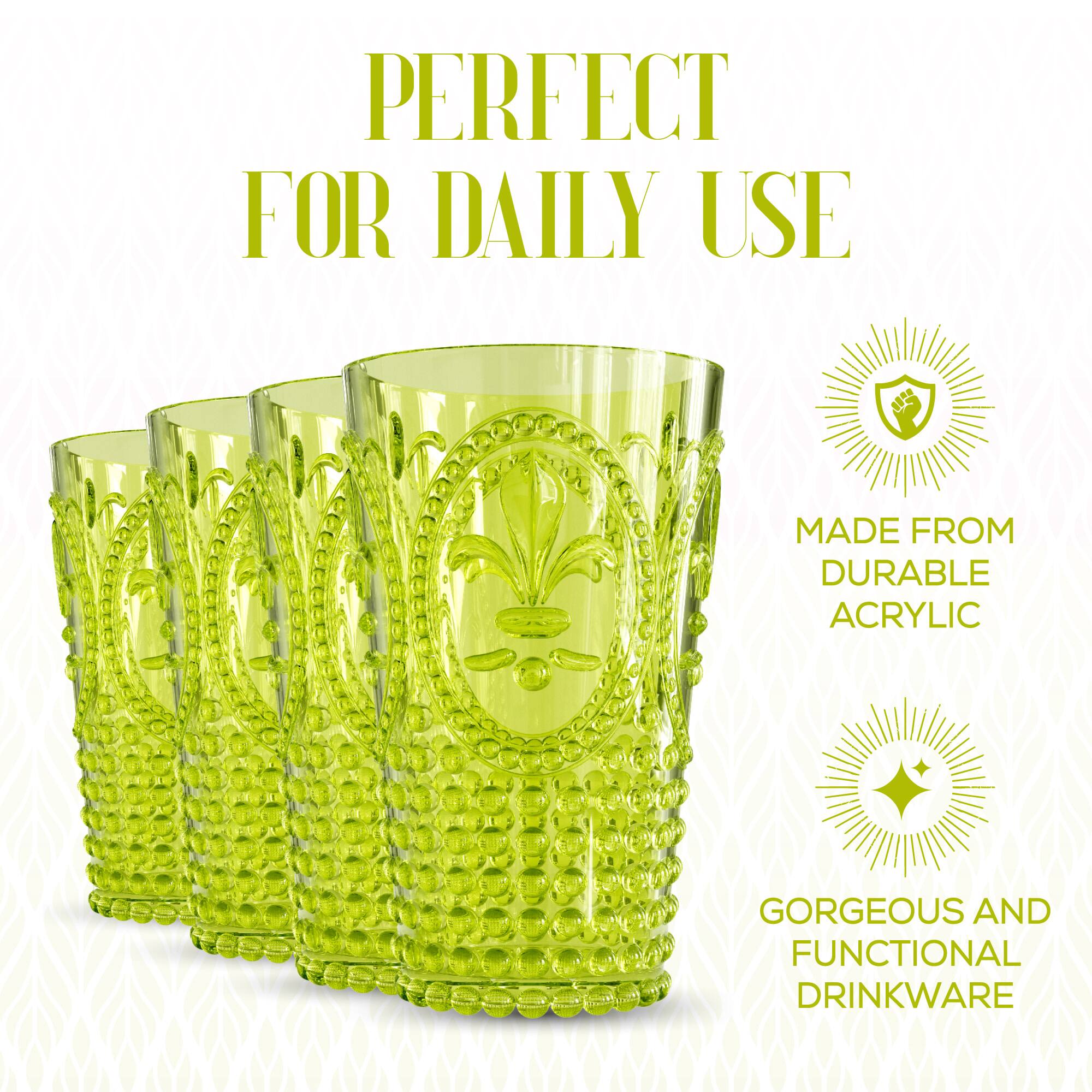 PERFECT FOR DAILY USE  
MADE FROM DURABLE ACRYLIC  
GORGEOUS AND FUNCTIONAL DRINKWARE