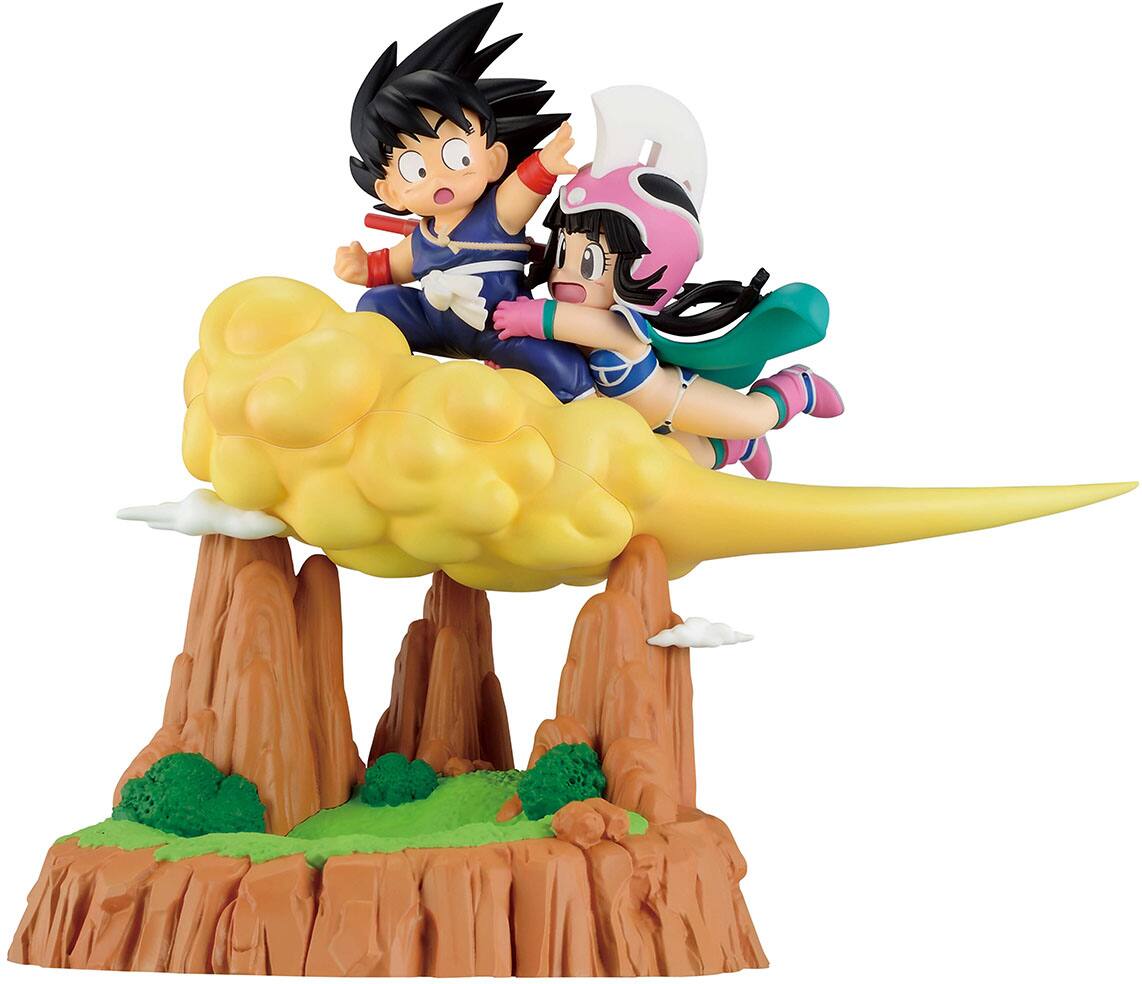 Angle. Bandai - Son Goku & Chichi - Fantastic Adventure 2 - Dragon Ball - 5.9" Ichibansho Figure.