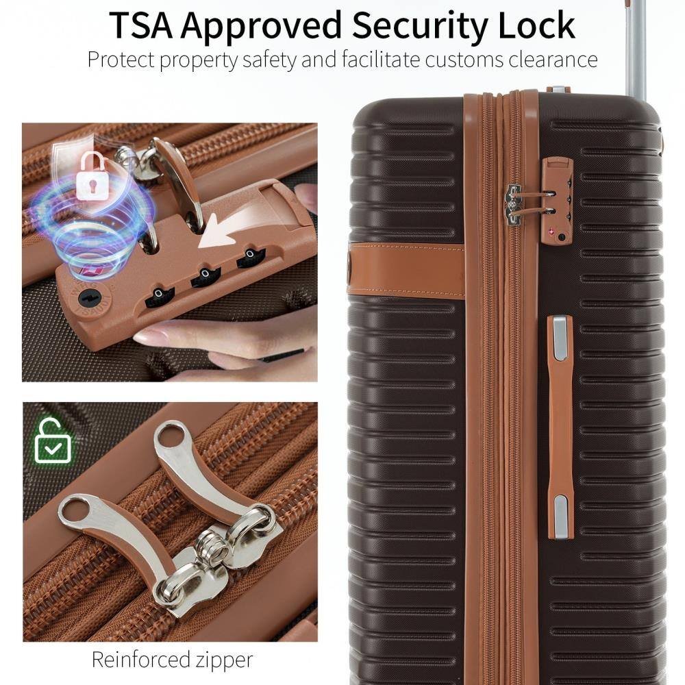 TSA Approved Security Lock  
Protect property safety and facilitate customs clearance  

Reinforced zipper