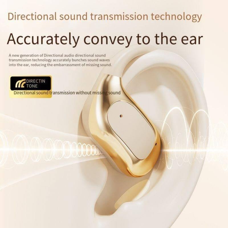 Directional sound transmission technology  
Accurately convey to the ear  

A new generation of Directional audio directional sound transmission technology accurately bunches sound waves into the ear, reducing the embarrassment of missing sound.  

DIRECTIN TONE  
Directional sound transmission without missing sound