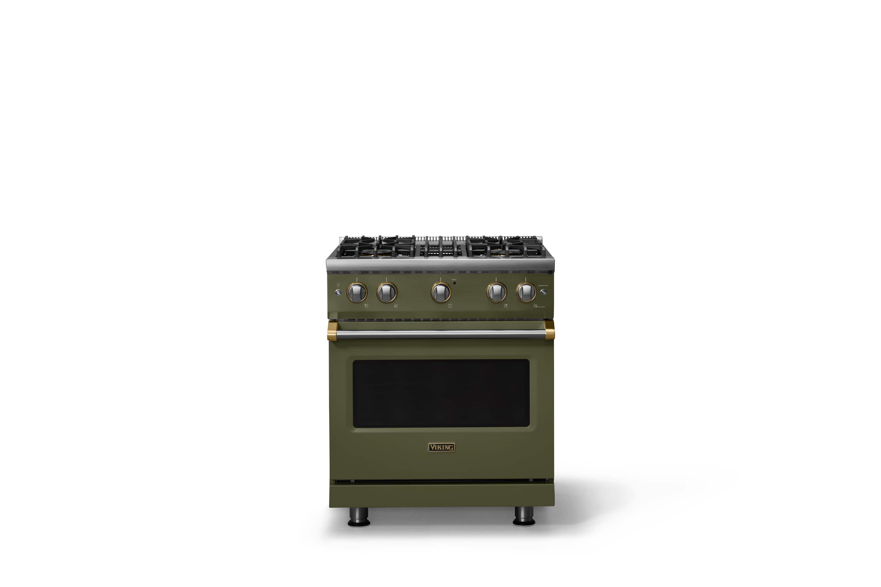 Viking - 30 in. Wide Pro 5 Series 4.0 Cu. Ft. Freestanding Sealed 4 Burner Gas Convection Range - Martini/Brushed Brass - Martini price history on PriceWatchPro