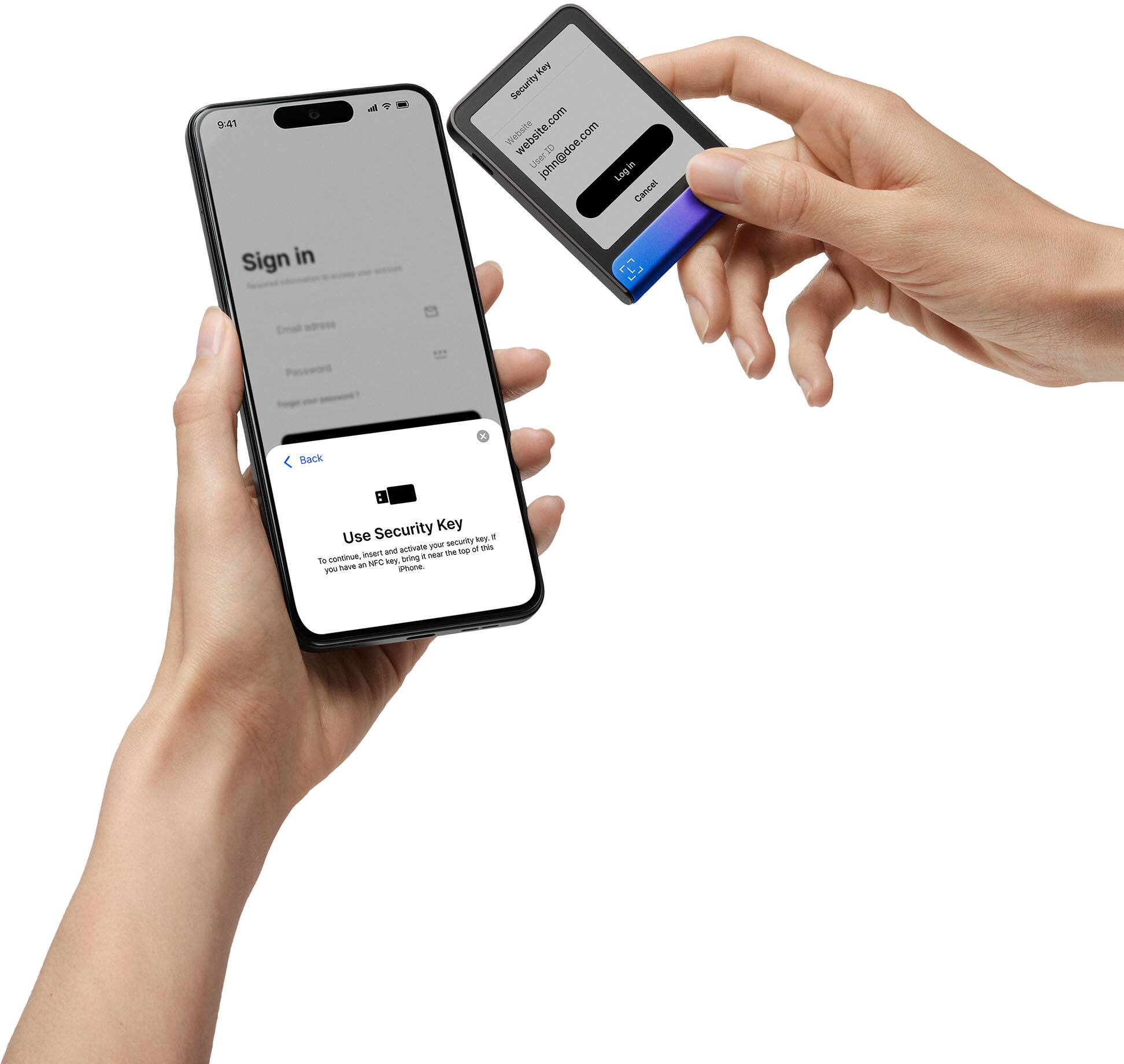 9:41 Sign in Security com Webshte User a n@dce.com Login  Cancal Security Key Use security sy 1 activate Pe M hs a and - - - - bring . t MC wy Na an pone yiu