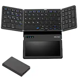 Delton - F92 Wireless Keyboard with Large Touchpad (DKBF92) - Black