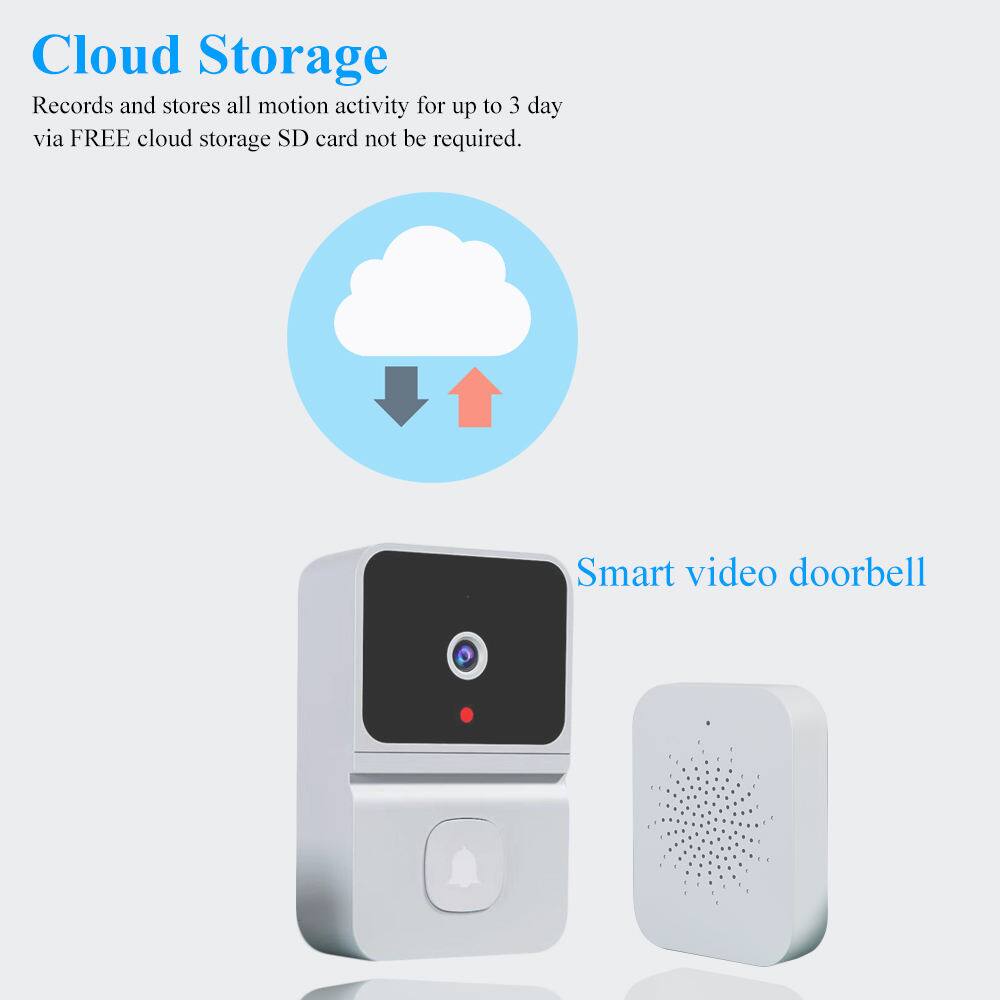 Cloud Storage

Records and stores all motion activity for up to 3 days via FREE cloud storage. SD card not required.

Smart video doorbell