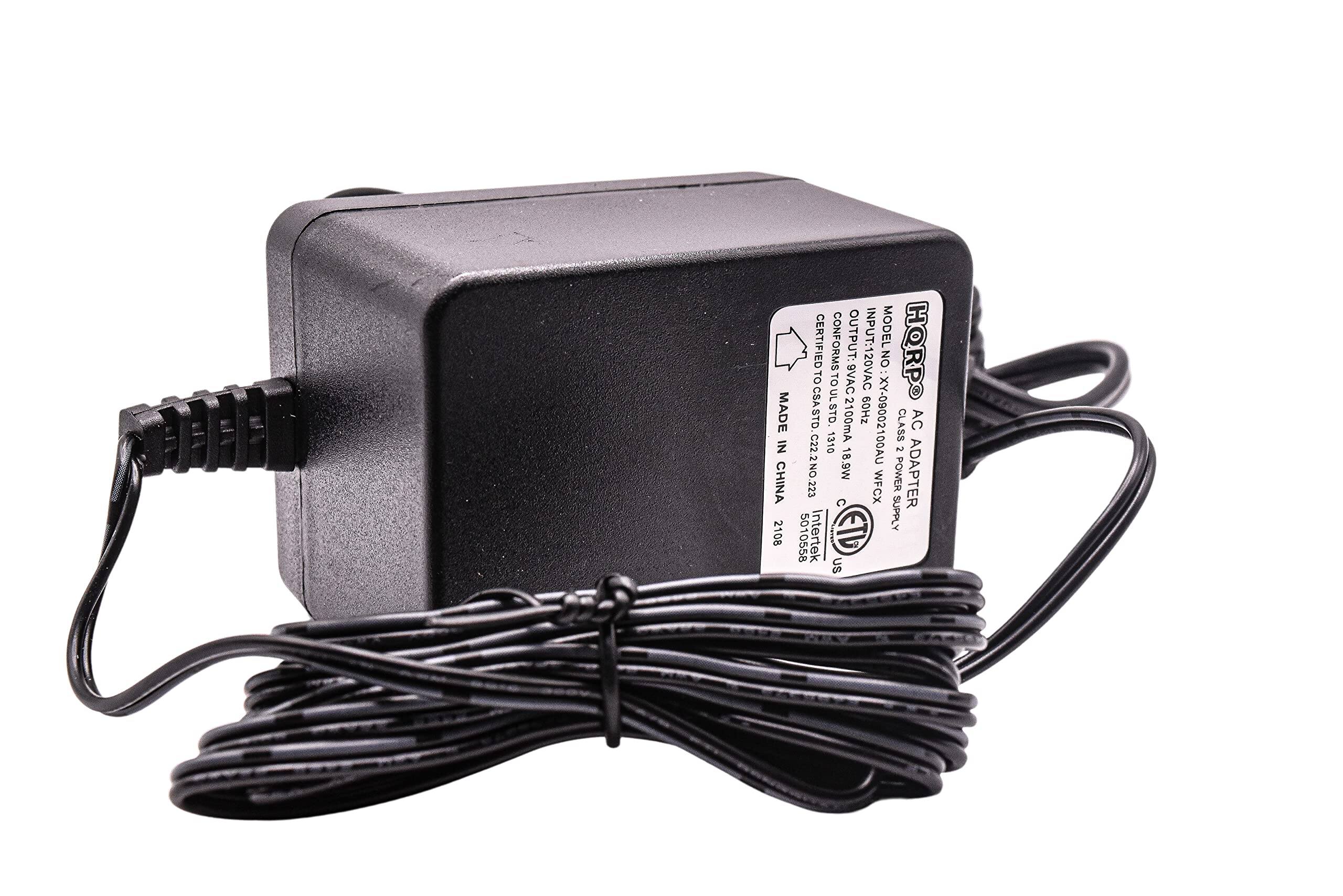 MADE IN CHINA  
2108  
CERTIFIED CONFORMS  
MODEL: XY-09002100AU  
OUTPUT: 9VAC 2100mA  
INPUT: 120VAC 60Hz  
ON: HQRPO  
CSASTD ULSTD.  
2100mA  
60Hz  
XY-09002100AU  
CLASS AC 1310  
1 C22.2 NO.223  
18.9W  
POWER ADAPTER  
C WFCX  
SUPPLY  
5010558  
Intertek US