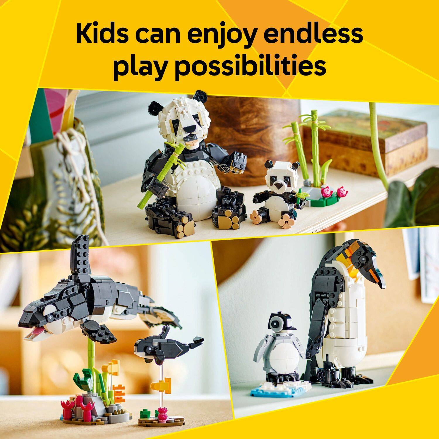 Kids can enjoy endless play possibilities.