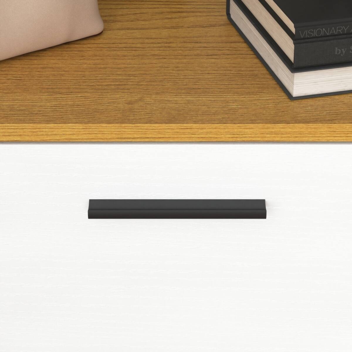 Alt View 4. HTUTWOO - Shoe Storage Cabinet with 3 White Panel Flip Drawers,Freestanding Organizer for Entryway,Narrow Shoe Rack Cabinet - Light Brown.