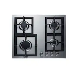 SUMMIT - 24" Wide 4-Burner Gas Cooktop In Stainless Steel - Silver