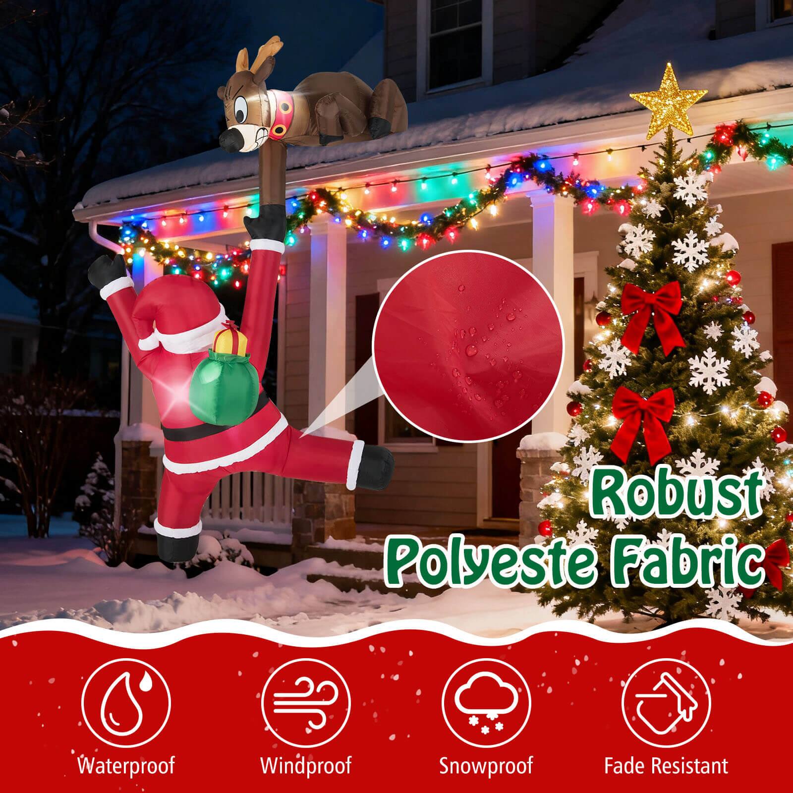 Robust Polyester Fabric

- Waterproof
- Windproof
- Snowproof
- Fade Resistant