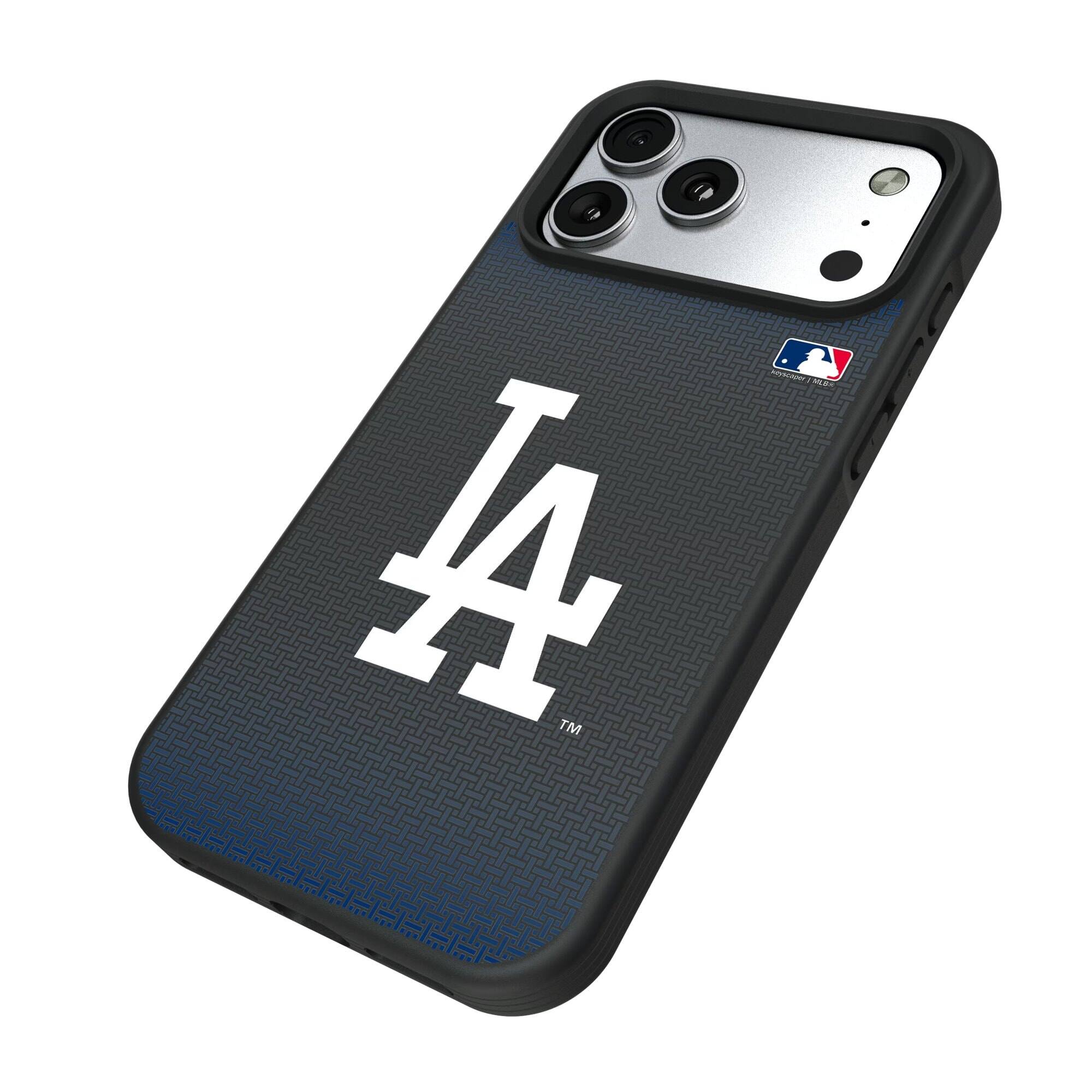 Alt View 1. Keyscaper - Los Angeles Dodgers Bump Case with 8.2ft Drop Protection - 16 - Black.