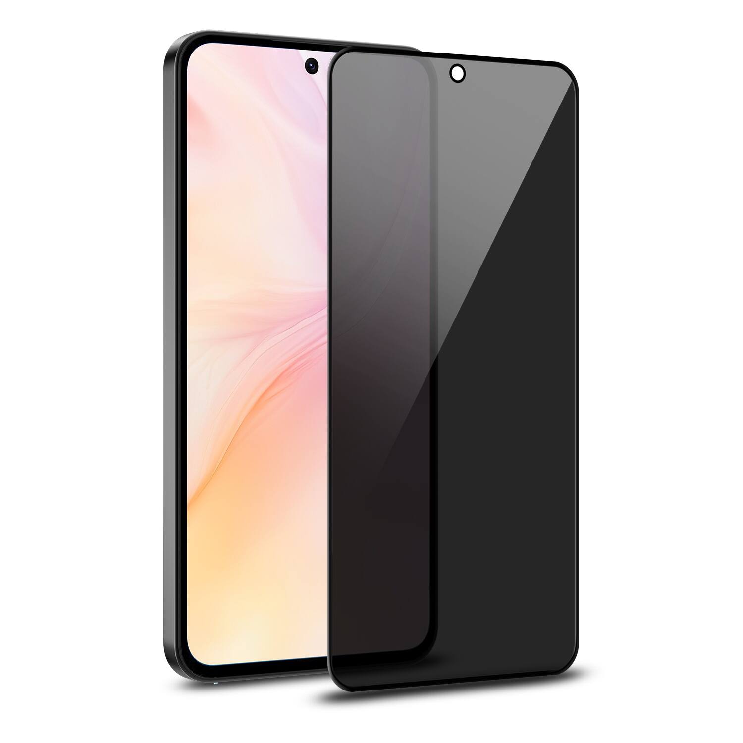 Front. BASELINE - baseline Privacy Full Coverage Tempered Glass Screen Protector for Samsung Galaxy A37 5G / Galaxy A36 5G - Black - Black.