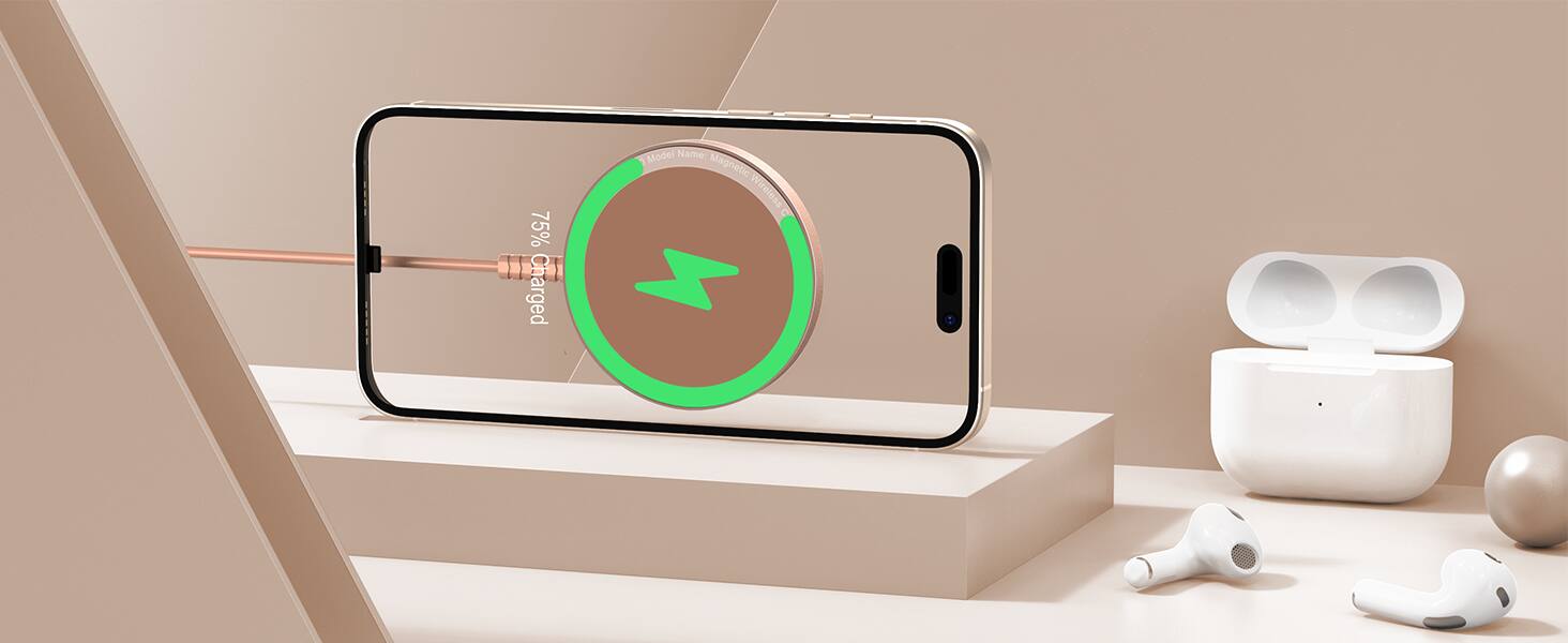 75% Charged  
Model Name: Magnetic Wireless