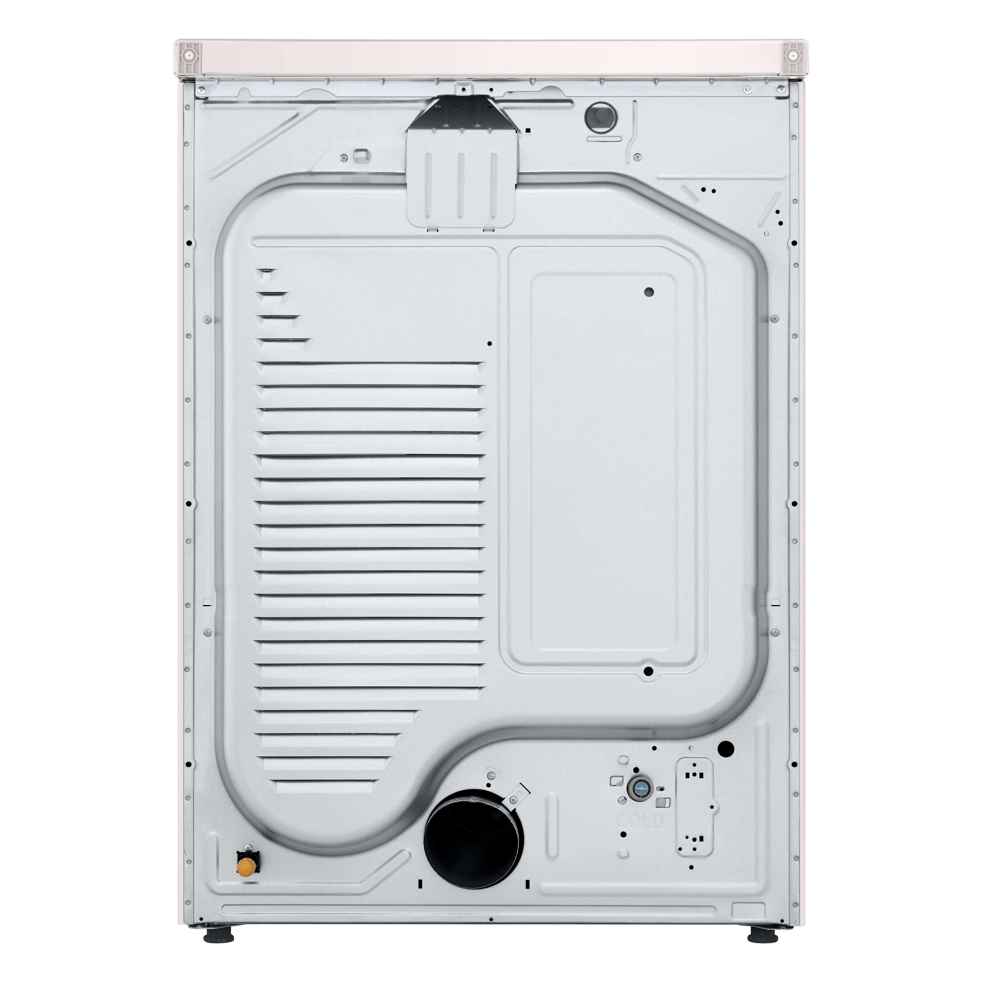 Alt View 15. LG - 7.4 Cu. Ft. Smart Gas Dryer with Steam and AI Sensor Dry - Alpine White.